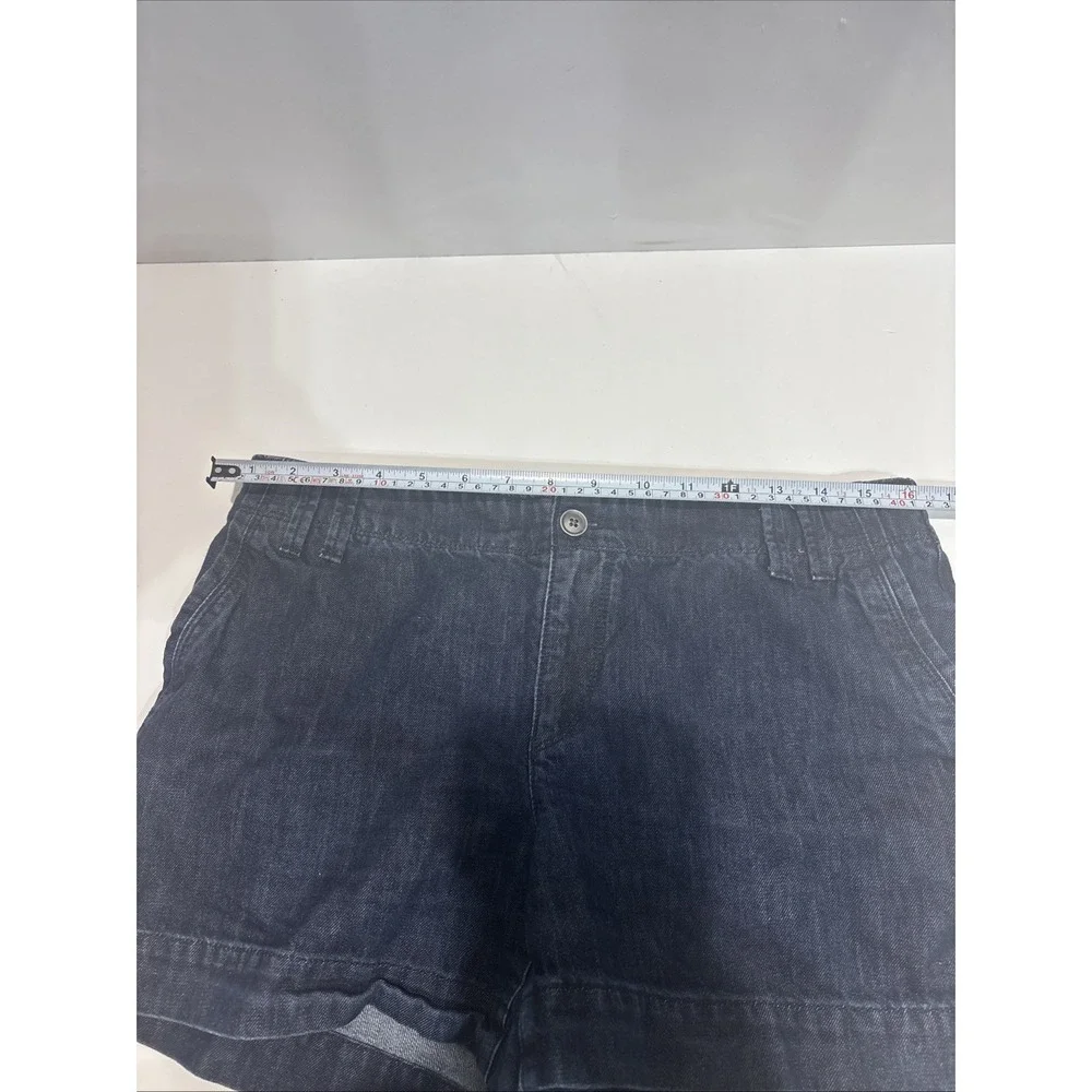 Ann Taylor LOFT The Riviera Short Dark Wash Chino Denim Blue Cotton Size 6